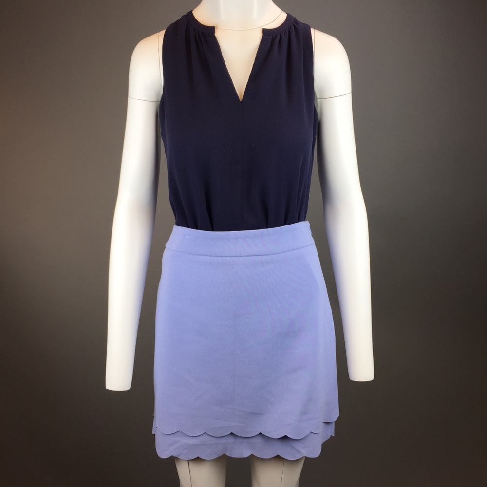 LOFT Scalloped Edge Pencil Skirt